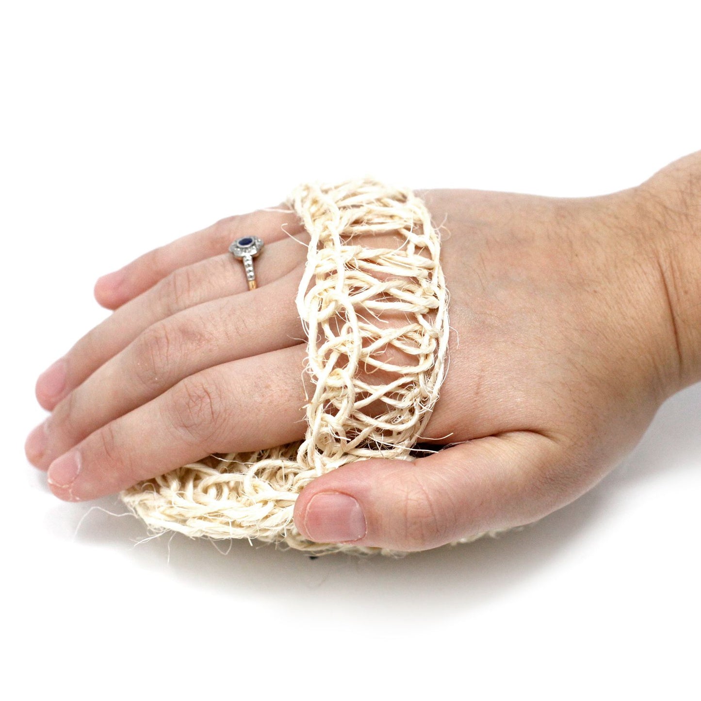 Esponja y Exfoliante de Sisal - Cojín Exfoliante Redondo Suave