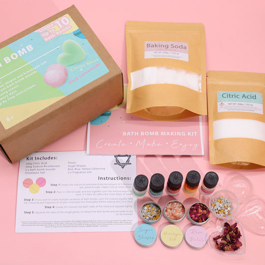 Kit de Bombas de Baño - Limonada Rosa y Explosión de Cítricos