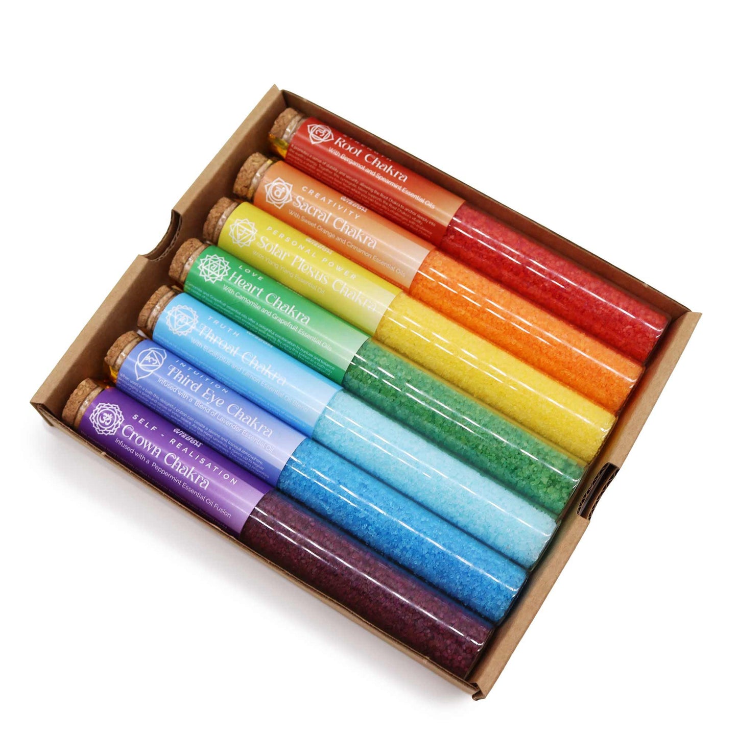 Sales de Baño en Viales - Chakra -Pack de regalo de 7 chakras