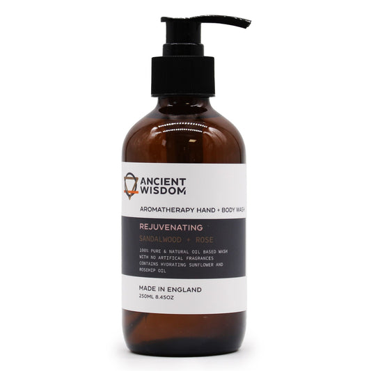 Gel de Ducha de Manos y Cuerpo de Sándalo y Rosa 250ml