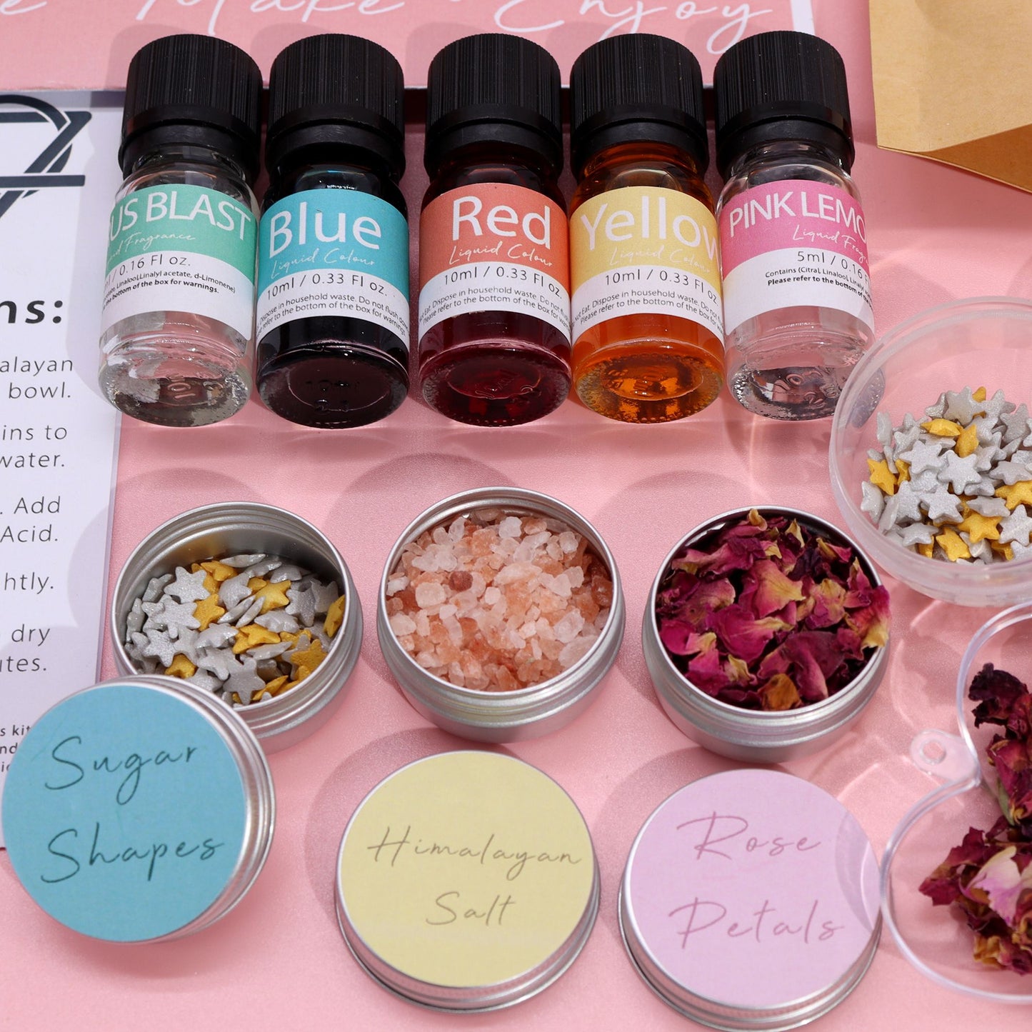 Kit de Bombas de Baño - Limonada Rosa y Explosión de Cítricos